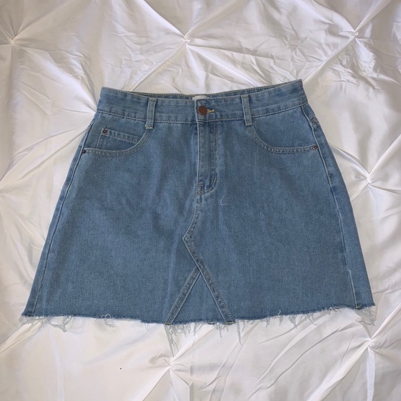 Princess Polly Jean Skirt - Picture 1 of 3